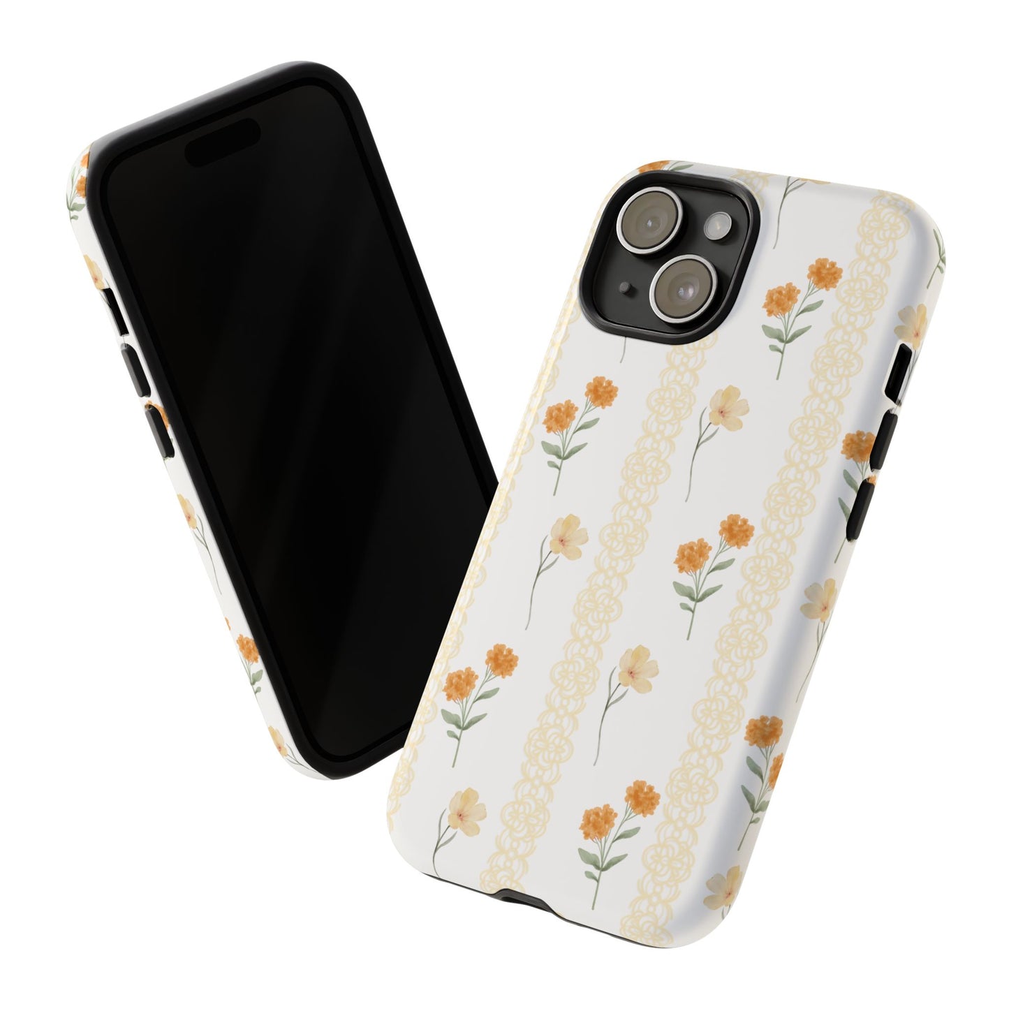 Aesthetic iPhone Case, Floral Pattern, Wild Flowers, iPhone 16 15 14 13 12 Pro Max, Gift For Her, Coquette Style