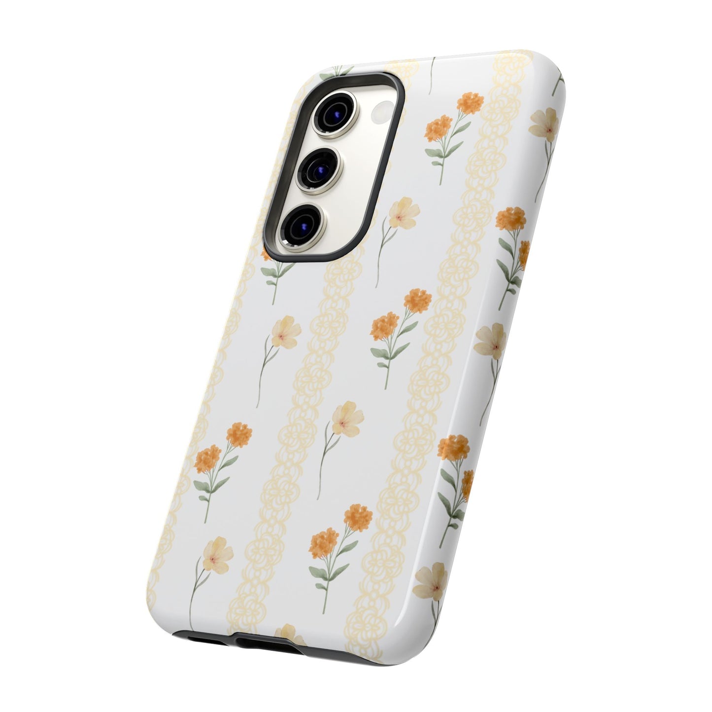 Floral Phone Case, Coquette Aesthetics, Samsung Casing, Cottagecore Style, Wild Flower, Gift For Her, Florals Design