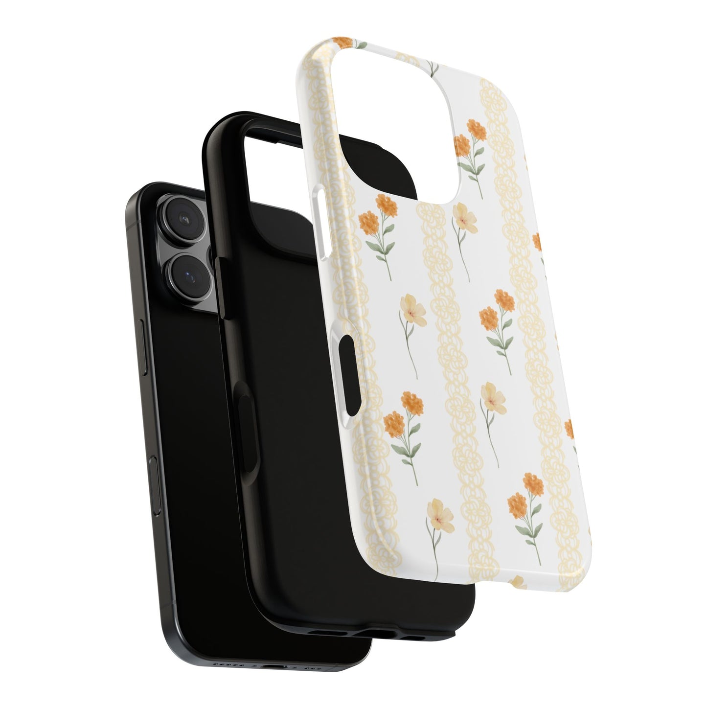 Aesthetic iPhone Case, Floral Pattern, Wild Flowers, iPhone 16 15 14 13 12 Pro Max, Gift For Her, Coquette Style