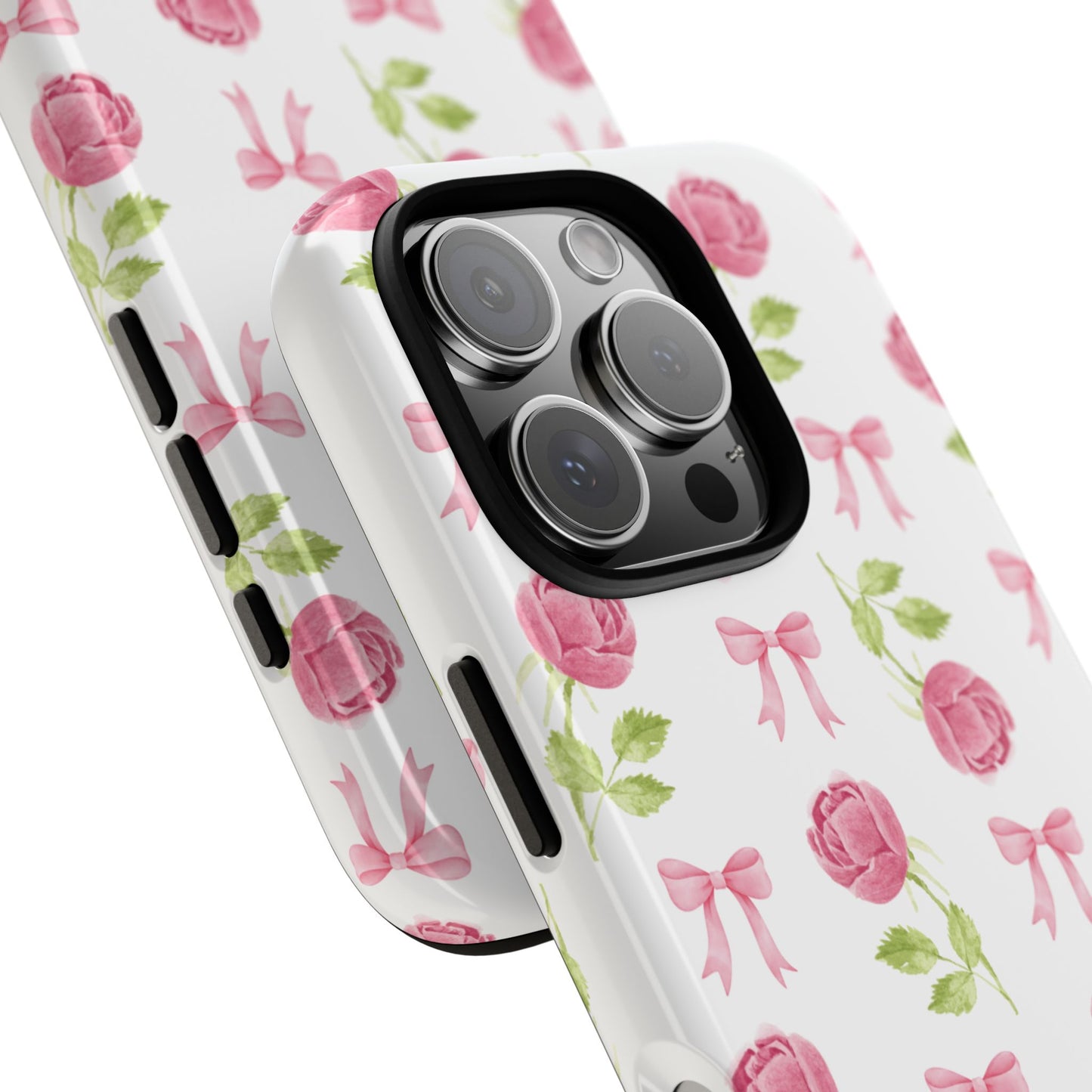 Floral Phone Case, Coquette Aesthetics, Cute iPhone Case, Romantic Gift, Cottagecore Style, iPhone 16 15 14 13 12 Pro Max