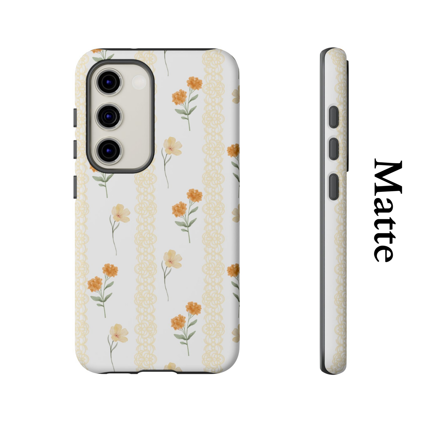 Floral Phone Case, Coquette Aesthetics, Samsung Casing, Cottagecore Style, Wild Flower, Gift For Her, Florals Design