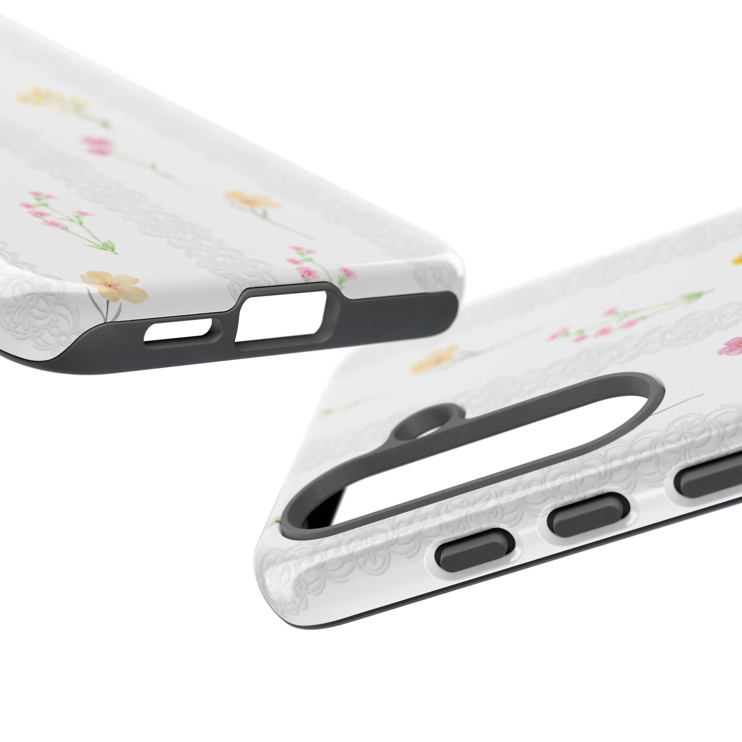 Aesthetic Wild Flower Phone Case, Coquette Aesthetics, Floral Pattern Cover, Minimaliste Style, Samsung Casing, S24 Cases