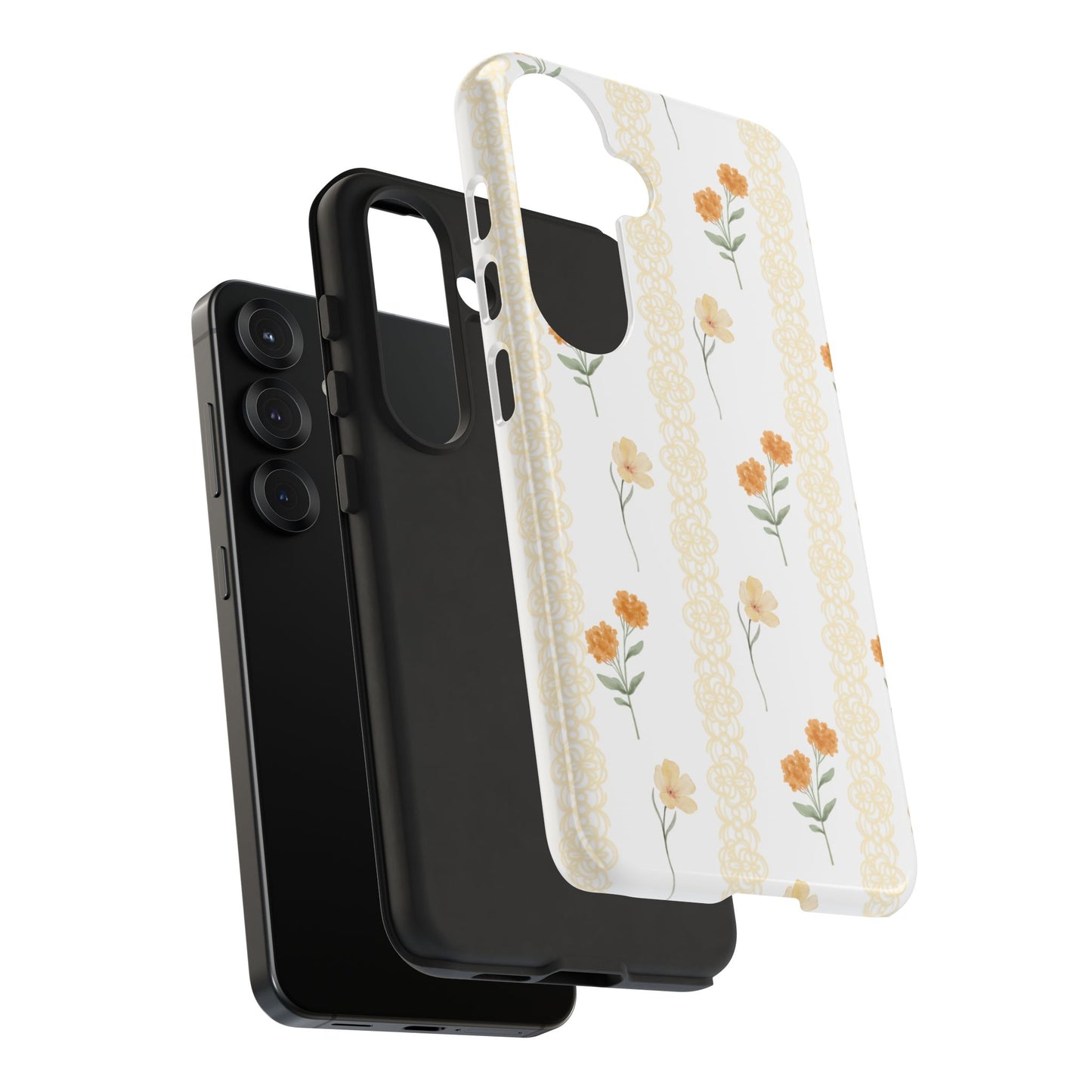 Floral Phone Case, Coquette Aesthetics, Samsung Casing, Cottagecore Style, Wild Flower, Gift For Her, Florals Design