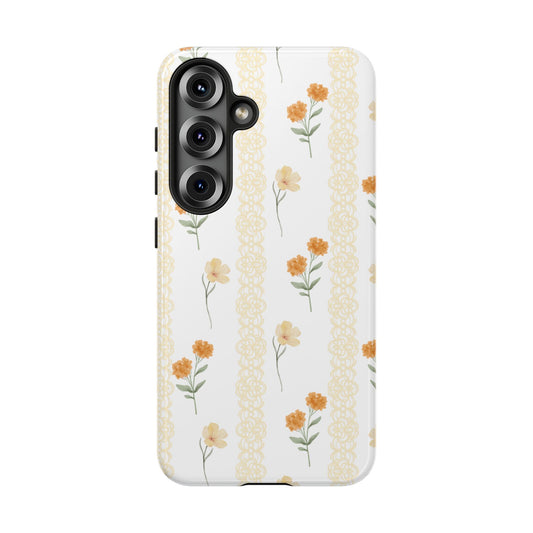 Floral Phone Case, Coquette Aesthetics, Samsung Casing, Cottagecore Style, Wild Flower, Gift For Her, Florals Design